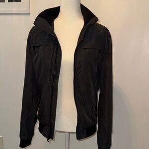 Calvin Klein Dark Grey and Black Bomber Jacket